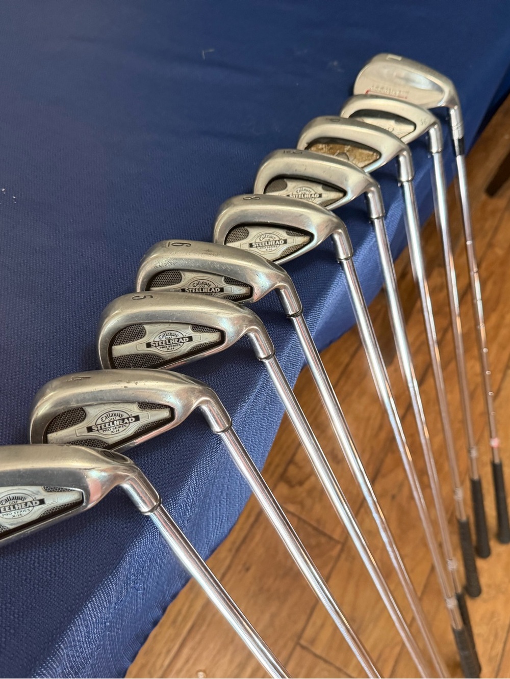 Callaway steelhead x-14 irons Callaway golf clubs stiff flex Callaway irons